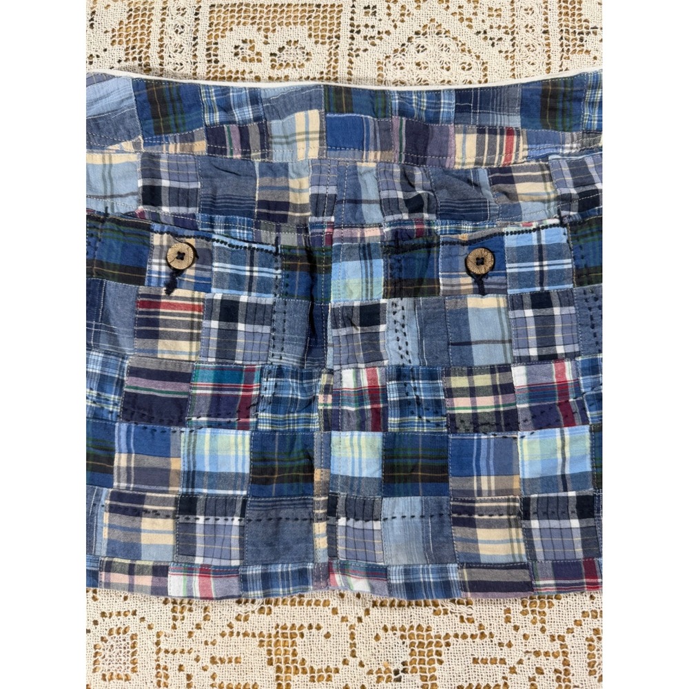 American Eagle Vintage Blue Y2K
Patchwork Plaid Mini Low Rise Skirt Size 2 - Picture 10 of 11